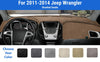 Dashboard Dash Mat Cover for 2011-2014 Jeep Wrangler (Brushed Suede)