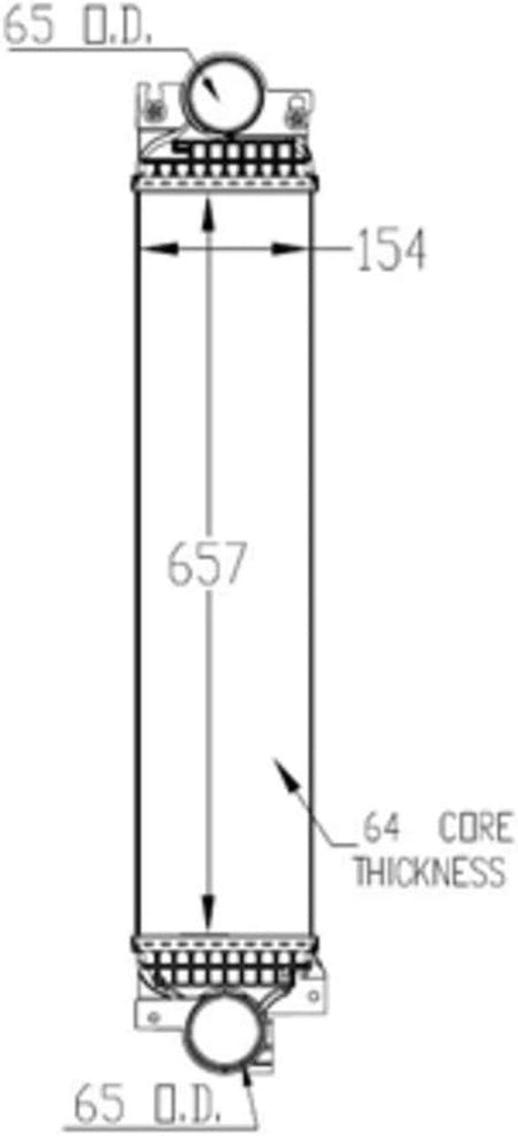 18012 Charged Air Cooler Compatible with 2013-2016 Ford Fusion