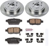 KOE2431 Autospecialty Rear Replacement Brake Kit-Oe Brake Rotors & Ceramic Brake Pads