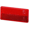 4412 Red Rectangular Reflex Reflector with Adhesive - greatparts