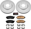 CRK5817 Coated Brake Rotor & Ceramic Brake Pads- Front