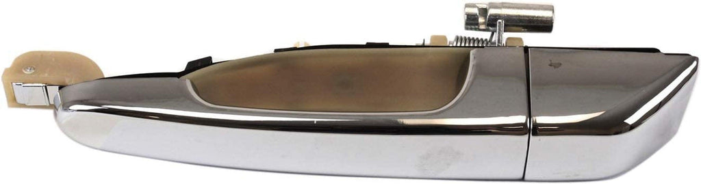 Exterior Door Handle Compatible with 2006-2012 Kia Sedona, Fits 2007-2008 Hyundai Entourage Rear, Driver Side - Side Sliding Door Partslink HY1520116