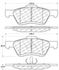 Centric Front Disc Brake Pad for Escape, Mariner (105.10473)