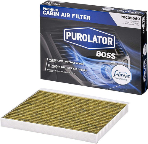 PBC35660 boss Premium Cabin Air Filter with Febreze Freshness Fits Select Kia and Hyundai