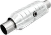 Magnaflow Universal Catalytic Converter OEM Grade Federal/Epa Compliant 51356 - Stainless Steel 2.5In Inlet/Outlet Diameter, 15In Overall Length, Midbed O2 Sensor - OEM Replacement