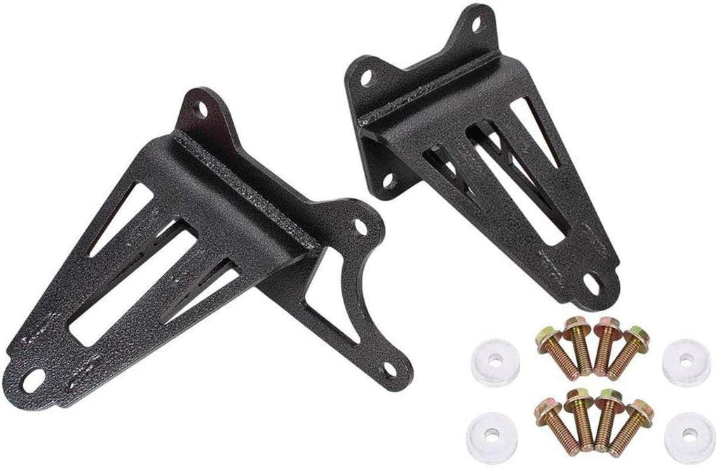 Motor Mount, Bolt-On, Bracket, Adjustable Height, Steel, Black Hammertone, Ford Mustang 2015-17, Kit