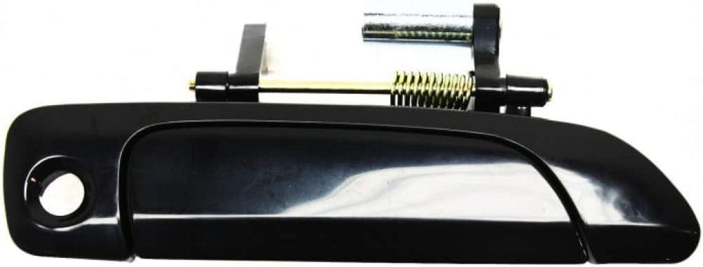 for Honda Civic Exterior Door Handle Front, Passenger Side Smooth Black (2001-2005) | with Key Hole| Trim:All Submodels