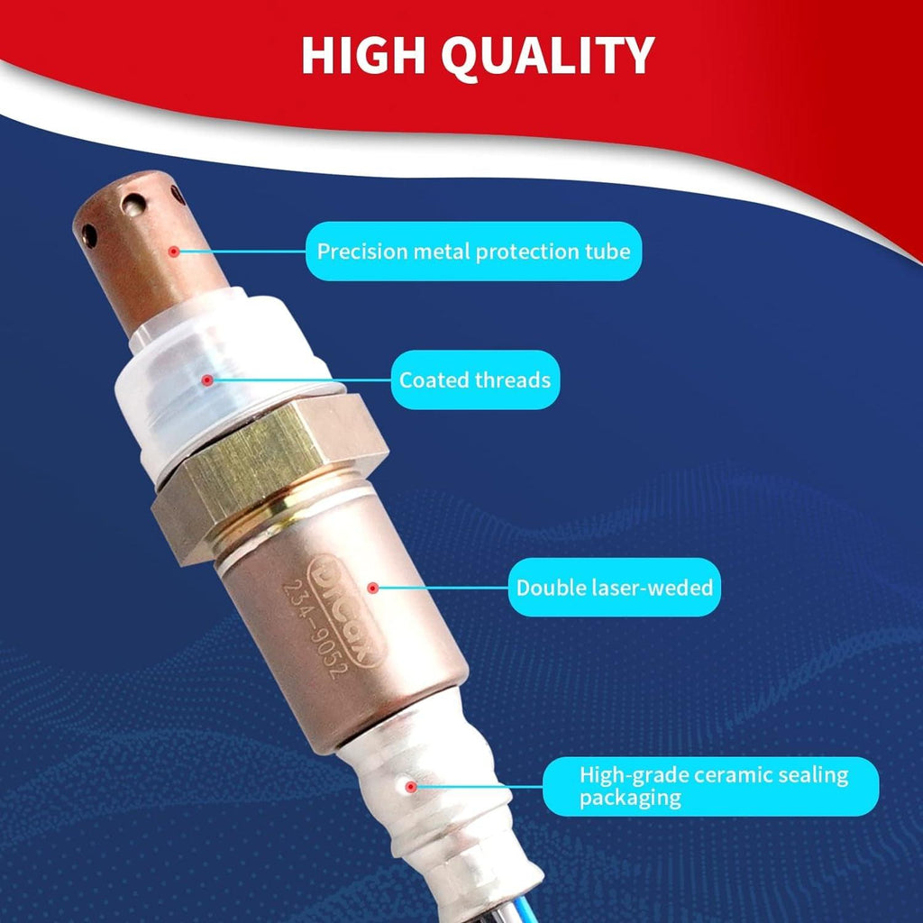 Drcax Oxygen O2 Sensor Heated Air Fuel Ratio Upstream 234-9052 15974 Compatible with Lexus LS460 4.6L 2007-2009 Pontiac Vibe Toyota Corolla Matrix 1.8L 2005-2008 Yaris 1.5L Replace 24661 250-54006