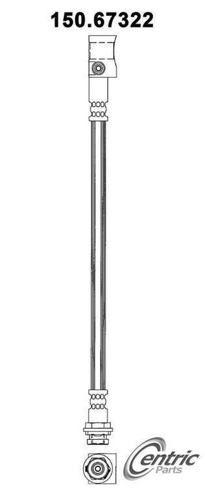 Centric Brake Hydraulic Hose for Jeep 150.67322