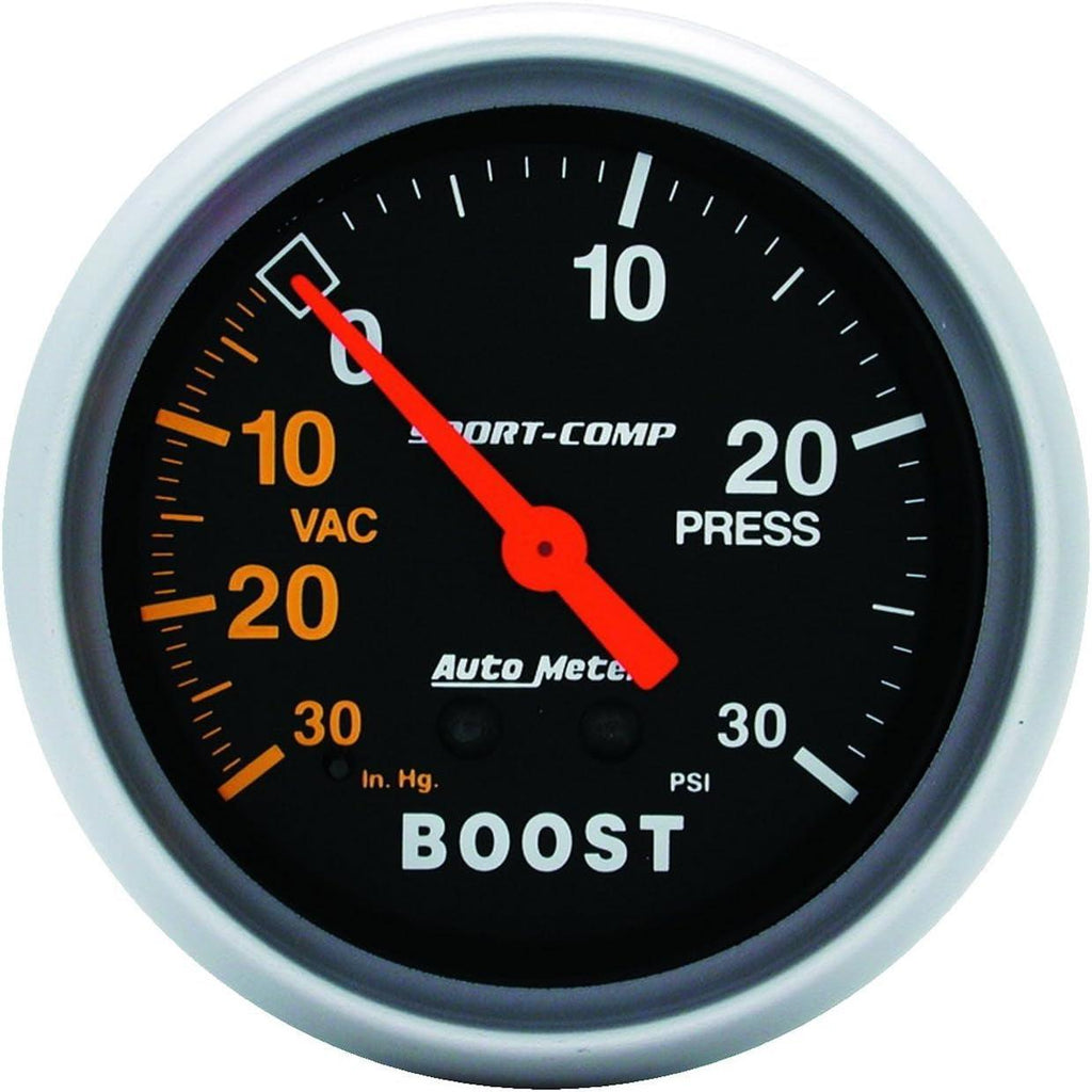 3403 Sport-Comp Mechanical Boost/Vacuum Gauge 2.625 In.