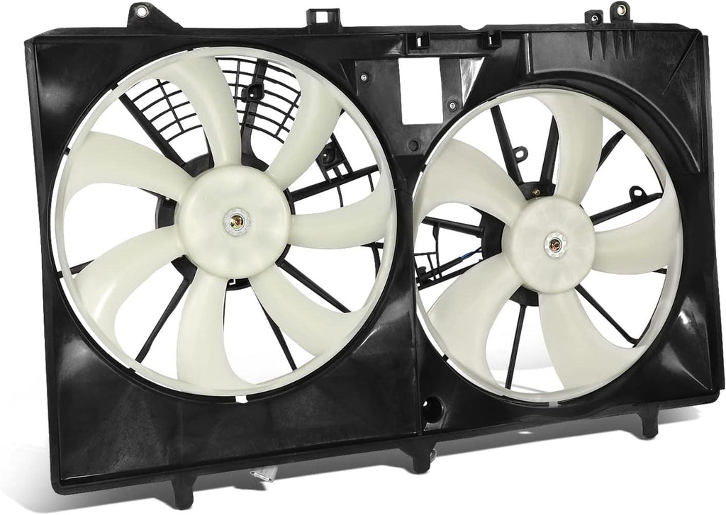 Factory Style Radiator Cooling Fan Assembly Compatible with 11-13 Sienna 2.7L W/O Tow Package,Oem-Rf-1037