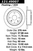 Centric Rear Disc Brake Rotor for Epica, Verona (121.49007)