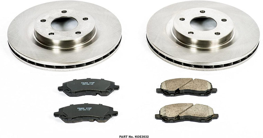 KOE3032 Autospecialty Front Replacement Brake Kit-Oe Brake Rotors & Ceramic Brake Pads