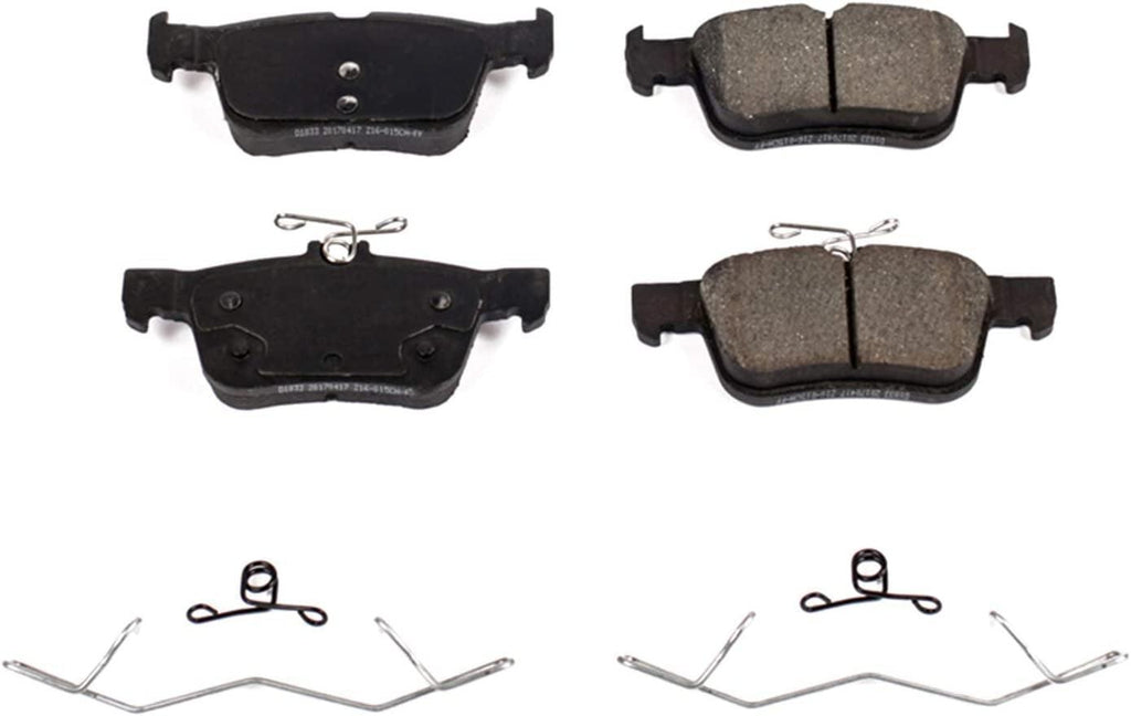 17-1833, Z17 Rear Ceramic Brake Pads with Hardware