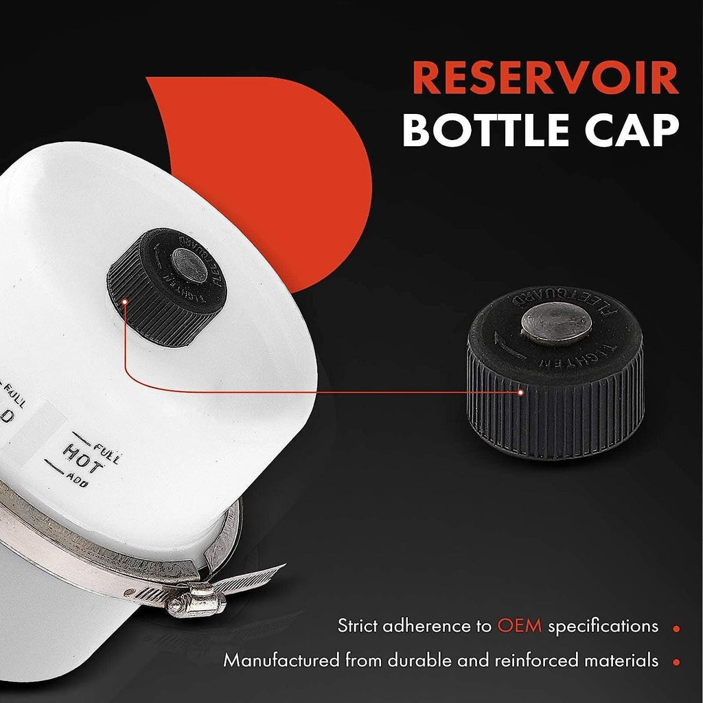 A-Premium Engine Coolant Overflow Recovery Reservoir Tank [W/Cap] Compatible with Freightliner Century Class 2001-2011, Columbia 2001-2014, Coronado 2010-2014, Replace # 14-17058-000