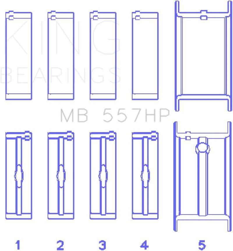 MB557HP Main Bearing Set