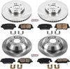 KOE7512 Autospecialty Front and Rear Replacement Brake Kit-Oe Brake Rotors & Ceramic Brake Pads