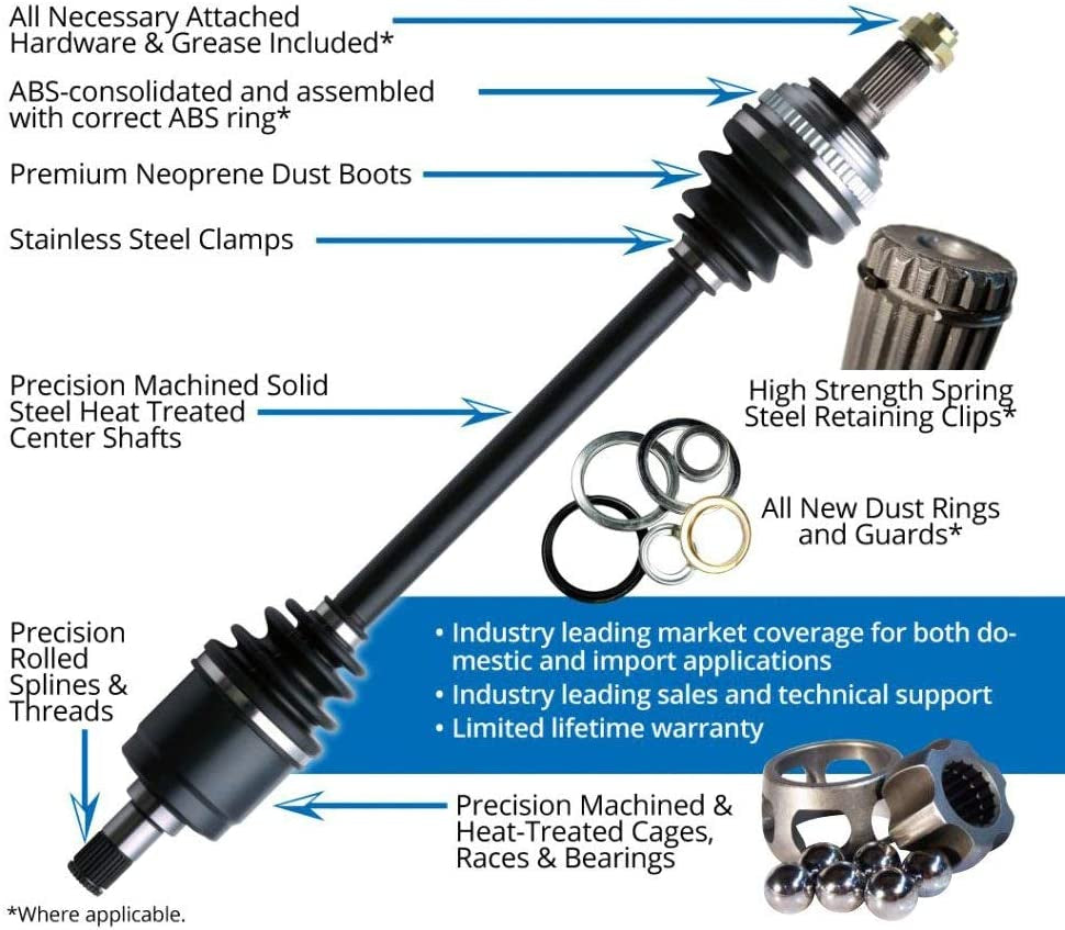 TO-8432 Front Driver Side CV Axle Shaft