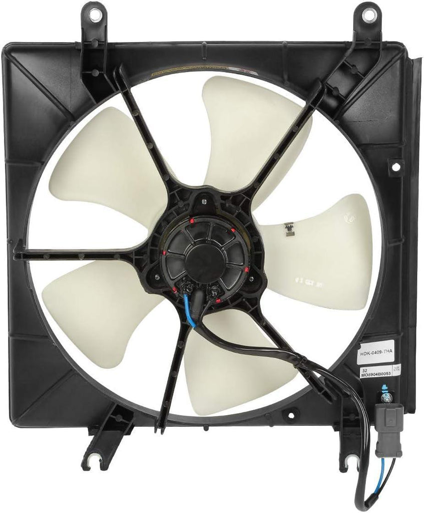 OEM-RF-0172 Factory Style Radiator Cooling Fan Assembly Cooling Efficiency Improved Direct Replacement [Compatible with 1990-1993 Accord / 1992-1996 Prelude]