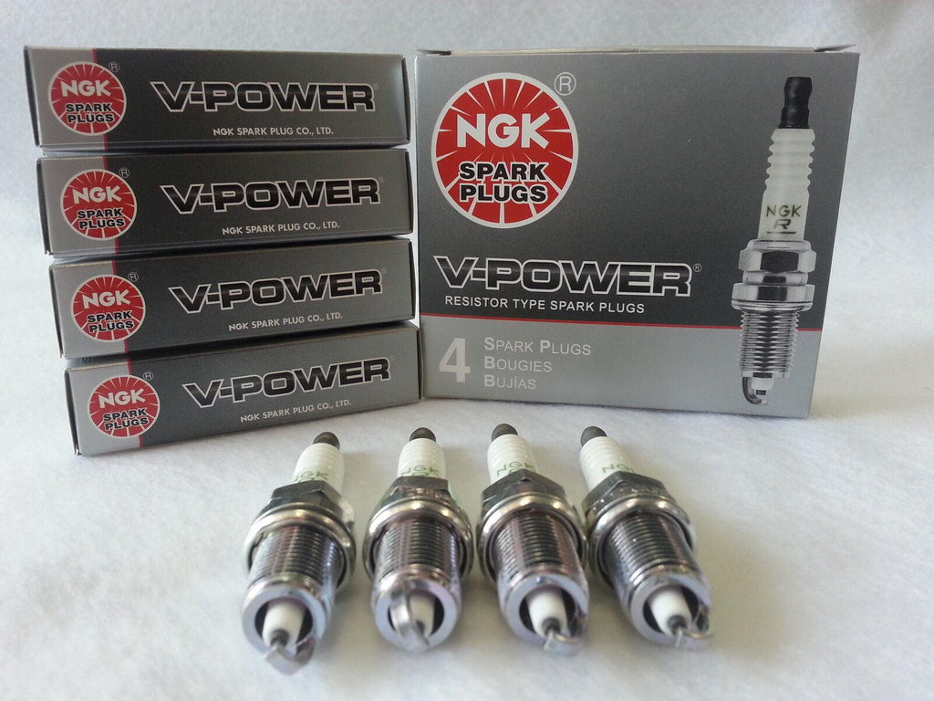 4-New NGK V-Power Copper Spark Plugs Made in Japan BKR6EK #2288