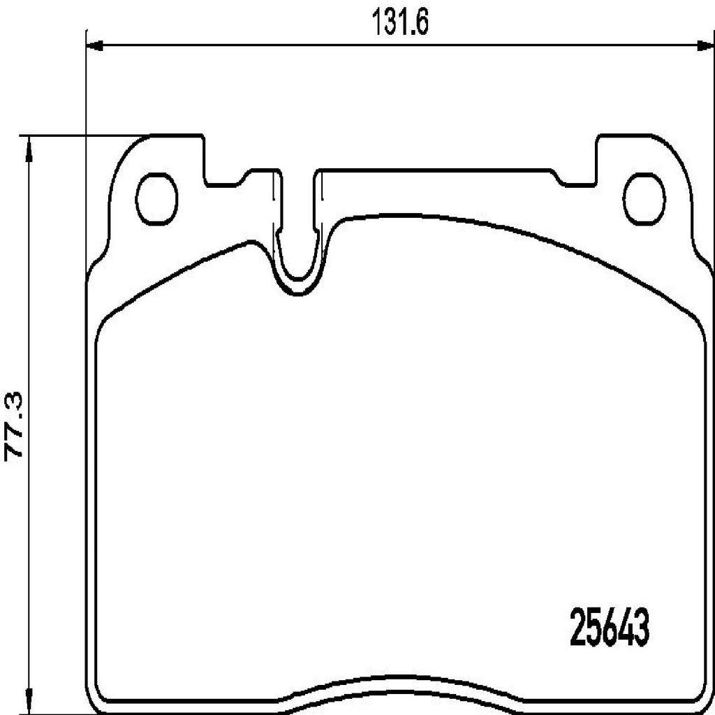 Brembo Front Disc Brake Pad Set for 13-17 Audi Q5 (P85133)