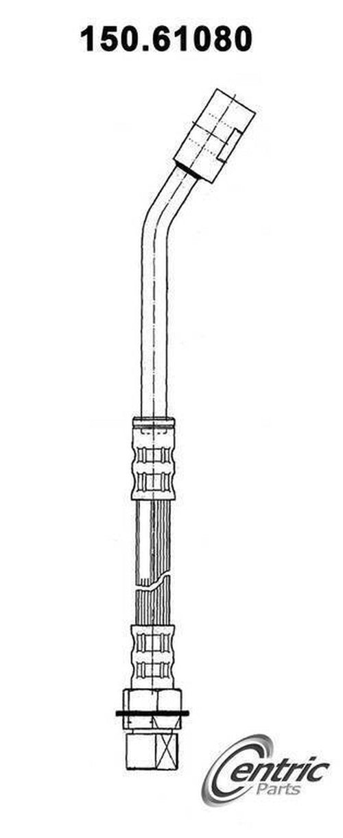 Centric Brake Hydraulic Hose for 1999-2004 Ford Mustang 150.61080