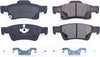 17-1498, Z17 Rear Ceramic Brake Pads with Hardware