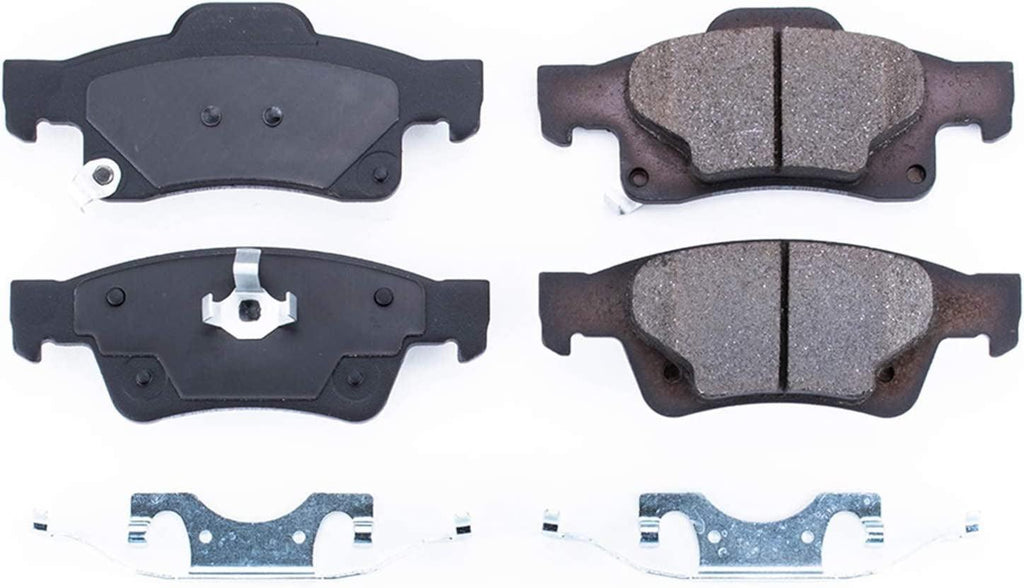 17-1498, Z17 Rear Ceramic Brake Pads with Hardware
