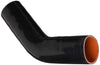 2-3/8" ID, Silicone 45 Degree Elbow Coupler Hose, High Temp 4-Ply Reinforced, Leg Length on Each Side: 4-1/2", 55 Psi Max. Pressure, SEC-8698-BLK, Silicone, Black