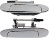 Aftermarket Rear Exterior Door Handle Compatible with 2000-2005 Toyota Echo All Chrome, Set of 2, Driver and Passenger Side