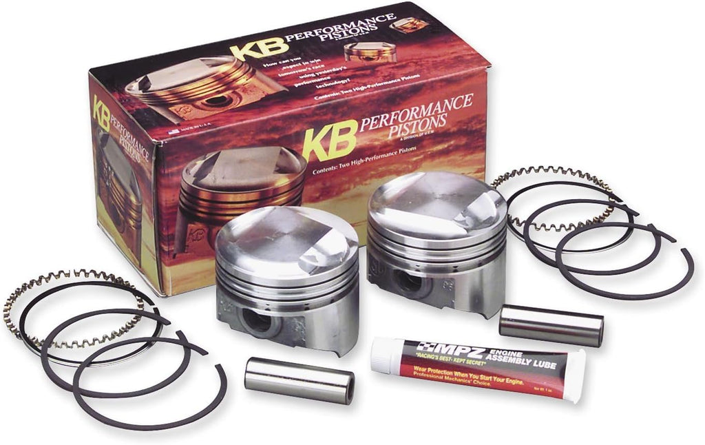 United Engine & Machine XL PISTONS .010 KB FT 9:1 CST Pistons 86-08 Sportster .010 - KB408C.010