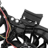 OEM-RF-0293 Factory Style Radiator Cooling Fan Assembly Cooling Efficiency Improved Direct Replacement [Compatible with 2002-2008 A4 1. 8T 2. 0T], Black