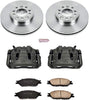 KCOE5205 Autospeciality Replacement Front Caliper Kit- OE Rotors, Ceramic Brake Pads, Calipers
