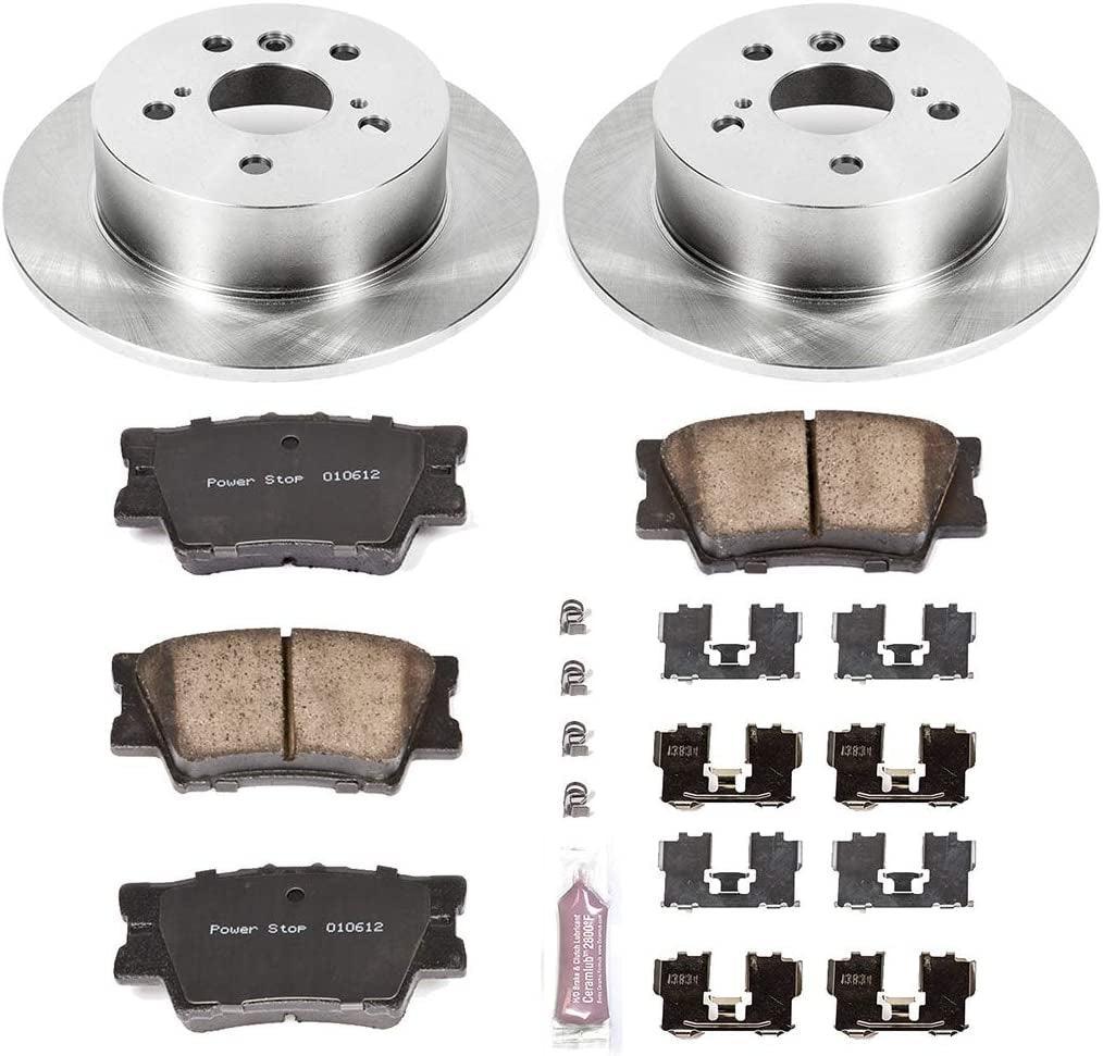 Power Stop KOE3068 Autospecialty Rear Replacement Brake Kit-Oe Brake Rotors & Ceramic Brake Pads
