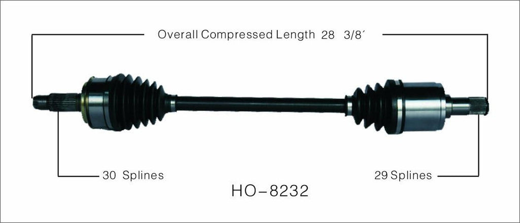 HO-8232 CV Axle Shaft