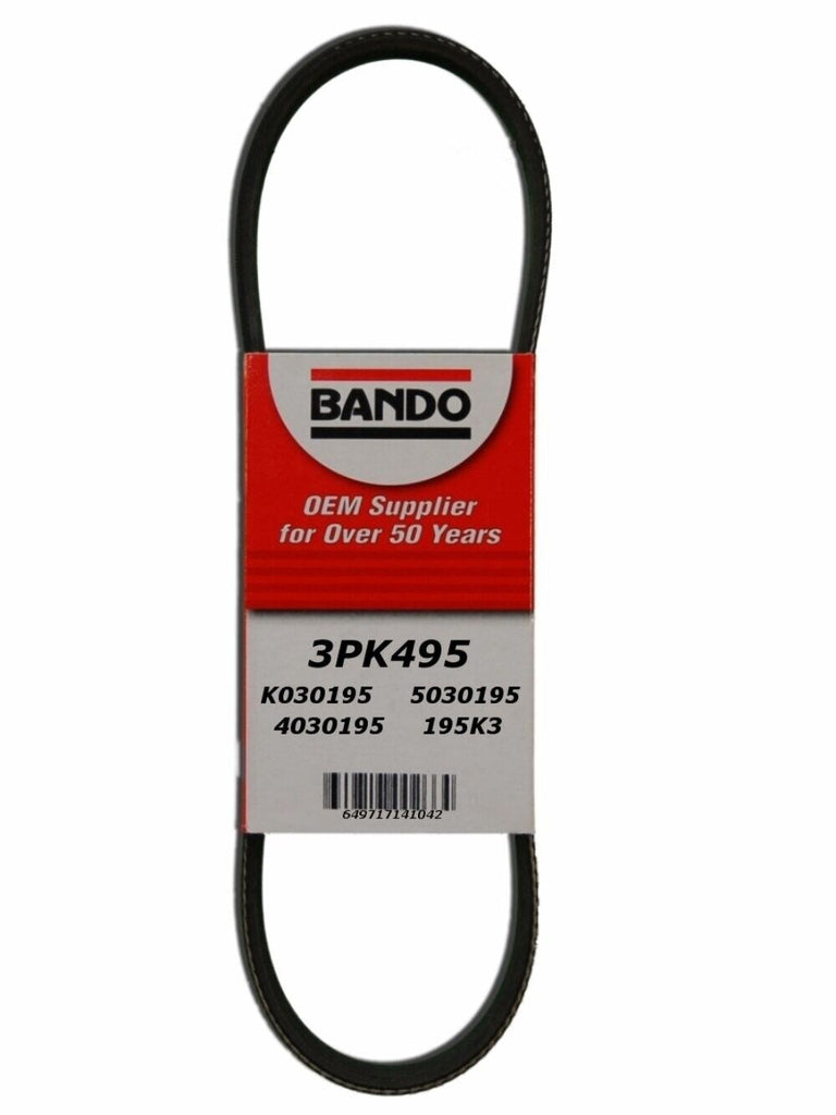 Bando Accessory Drive Belt for Tracker, Vitara, Sidekick 3PK495