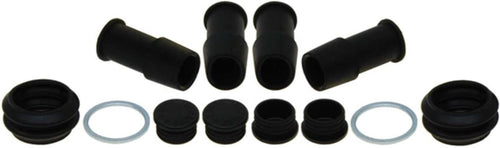 Professional 18H1232 Front Disc Brake Caliper Rubber Bushing Kit with Boots, Seals, Washers, and Caps