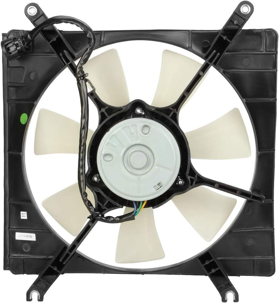 OEM-RF-0256 Factory Style Radiator Cooling Fan Assembly Cooling Efficiency Improved Direct Replacement [Compatible with 2002-2007 AERIO]