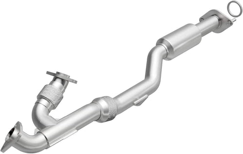 Direct-Fit Catalytic Converter OEM Grade Federal/Epa Compliant 52699 - Stainless Steel 2.5In Main Piping, 48.75In Overall Length, No Converter O2 Sensor - Import SUV OEM Replacement