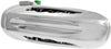 Rear Exterior Door Handle Compatible with 2002-2008 Dodge Ram 1500 and 2003-2009 Dodge Ram 2500 / Ram 3500 Chrome,With Slash Design Lever, Set of 2, Driver and Passenger Side