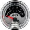 1294 American Muscle 2-1/16" 8-18 Volt Short Sweep Electric Voltmeter Gauge