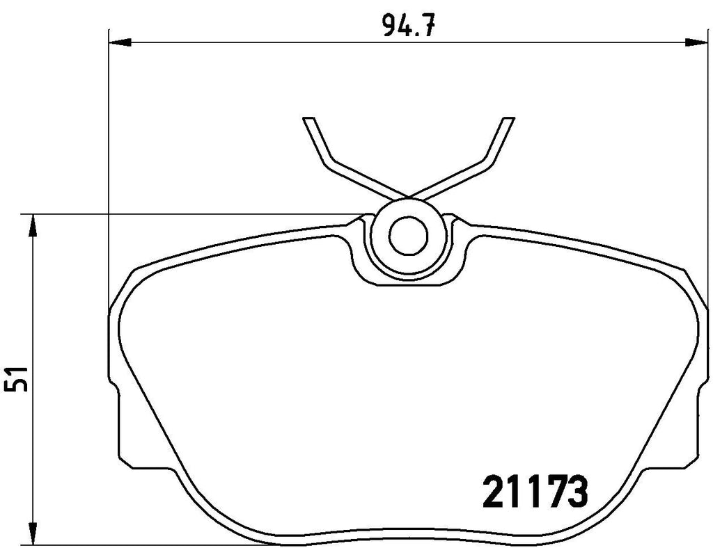 Brembo Front Disc Brake Pad Set for BMW (P06010)