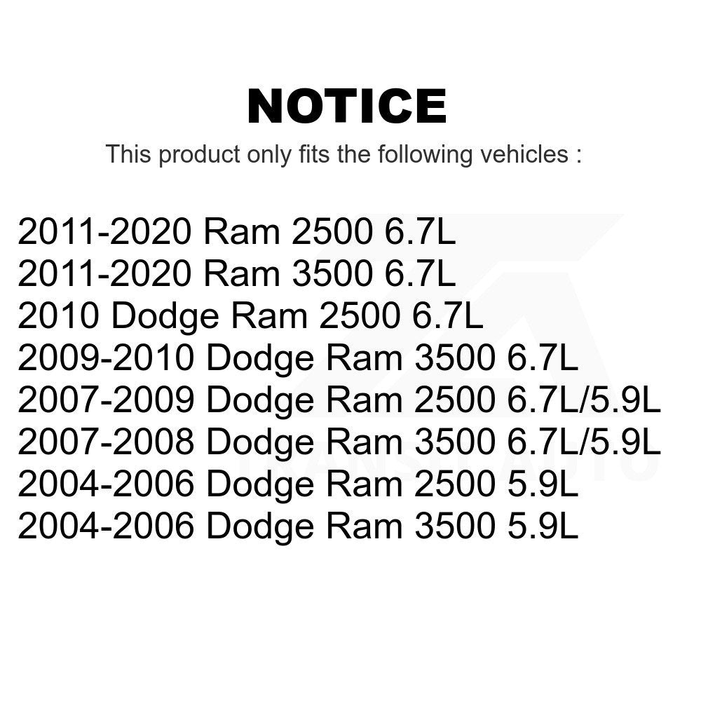 Engine Coolant Temperature Sensor SEN-2CTS0193 for Ram 2500 Dodge 3500