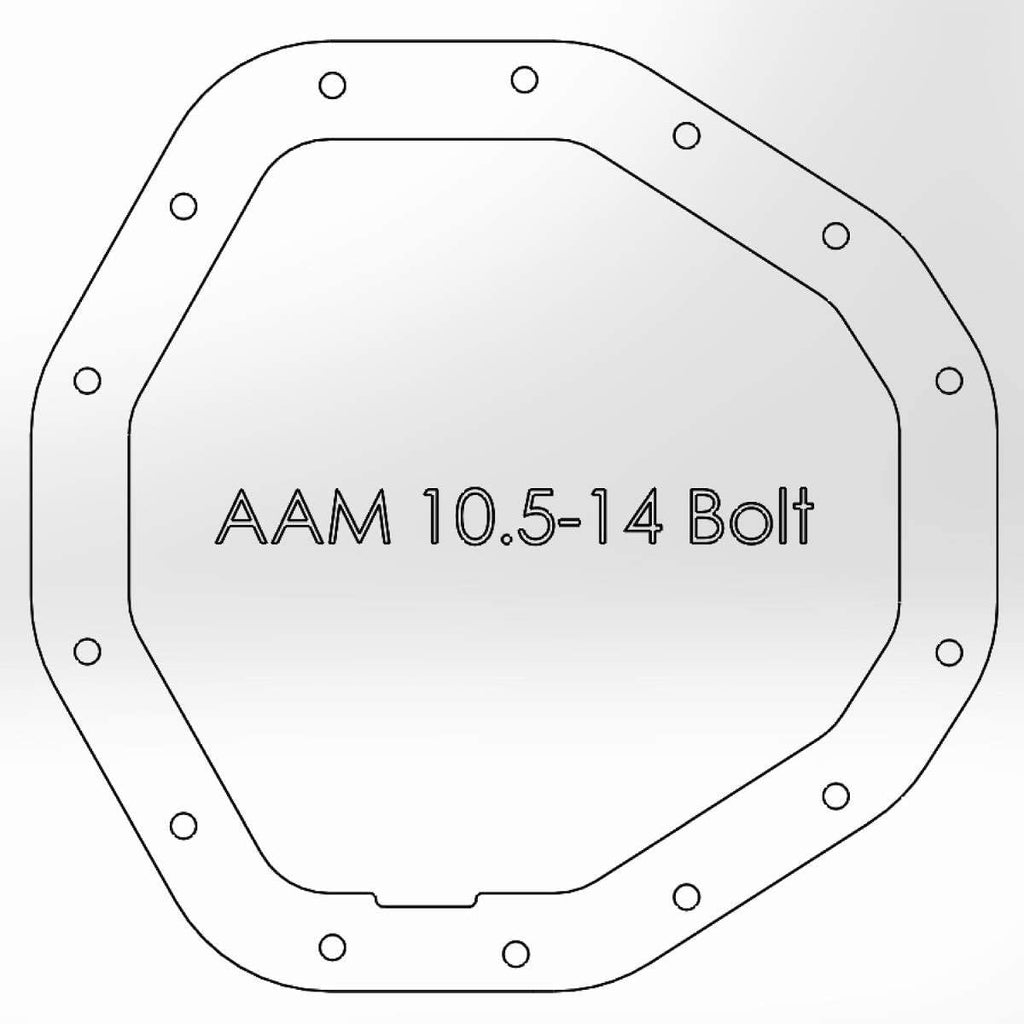 Afe Power 46-70092 Dodge Diesel Rear Differential Cover (Machined; Pro Series)