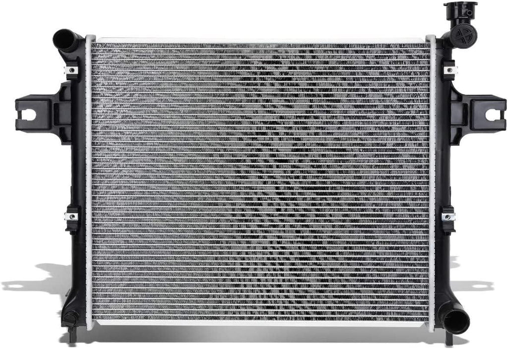 OEM-RA-2839 Factory Style Aluminum Core Radiator Compatible with 05-10 Grand Cherokee / 06-10 Commander AT, 23-1/16" W X 20-3/8" H X 1" D, 1-1/2" Inlet, 1-13/16" Outlet