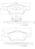 Brembo Front Disc Brake Pad Set for Escape, Tribute, Mariner (P24159N)