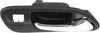 Interior Door Handle Set Compatible with 2001-2006 Acura MDX, Fits 1999-2003 Acura TL Front, Driver and Passenger Side Black Bezel with Chrome Lever