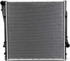 OEM-RA-2594 2594 OE Style Aluminum Cooling Radiator Compatible with 01-06 BMW X5 3.0 AT, 23-1/8" W X 23-1/8" H X 1" D, 1-1/2" Inlet / 1-1/2" Outlet