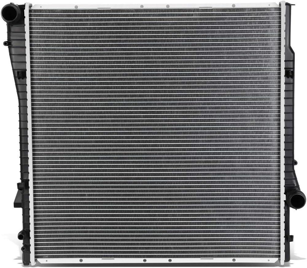 OEM-RA-2594 2594 OE Style Aluminum Cooling Radiator Compatible with 01-06 BMW X5 3.0 AT, 23-1/8" W X 23-1/8" H X 1" D, 1-1/2" Inlet / 1-1/2" Outlet