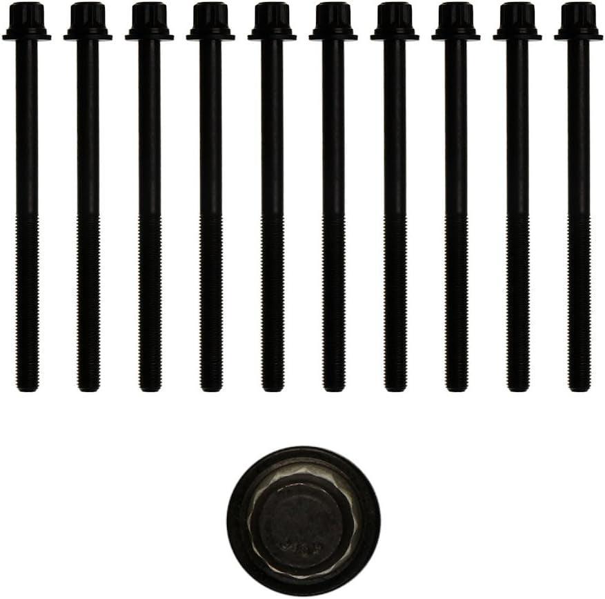 81028900 Head Bolt Set for Select Vehicles with 4-Cylinder Engine: Acura: 2007-12 RDX, 2002-06 RSX, 2004-08 TSX; Honda: 2003-07 Accord, 2002-11 Civic, 2002-09 CR-V, 2003-11 Element; Set of 10